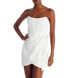 NWT V. Chapman Nasturtium Strapless Mini Dress in Coconut Macaron